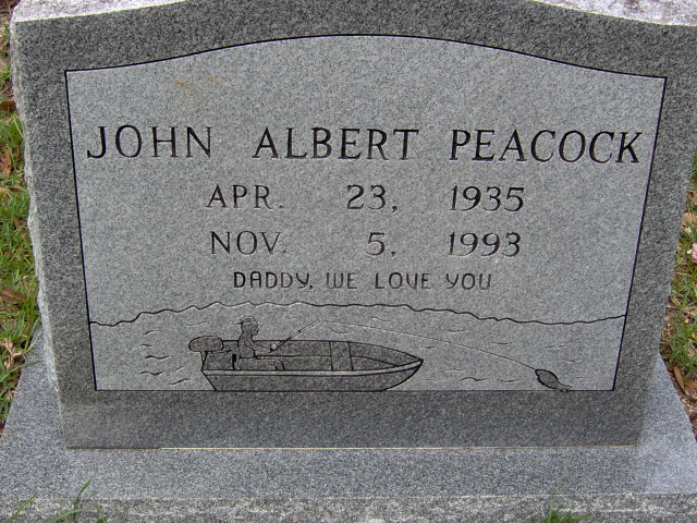 Headstone for Peacock, John Albert
